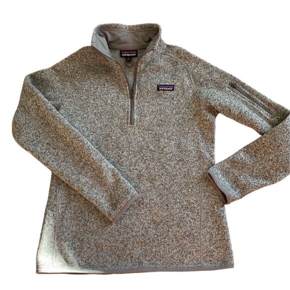 Patagonia Women’s 1/4 Zip Gray Better Sweater Sweatshirt Pullover Small - Picture 5 of 7